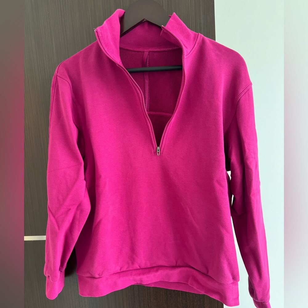 French Terry Oversized Half Zip